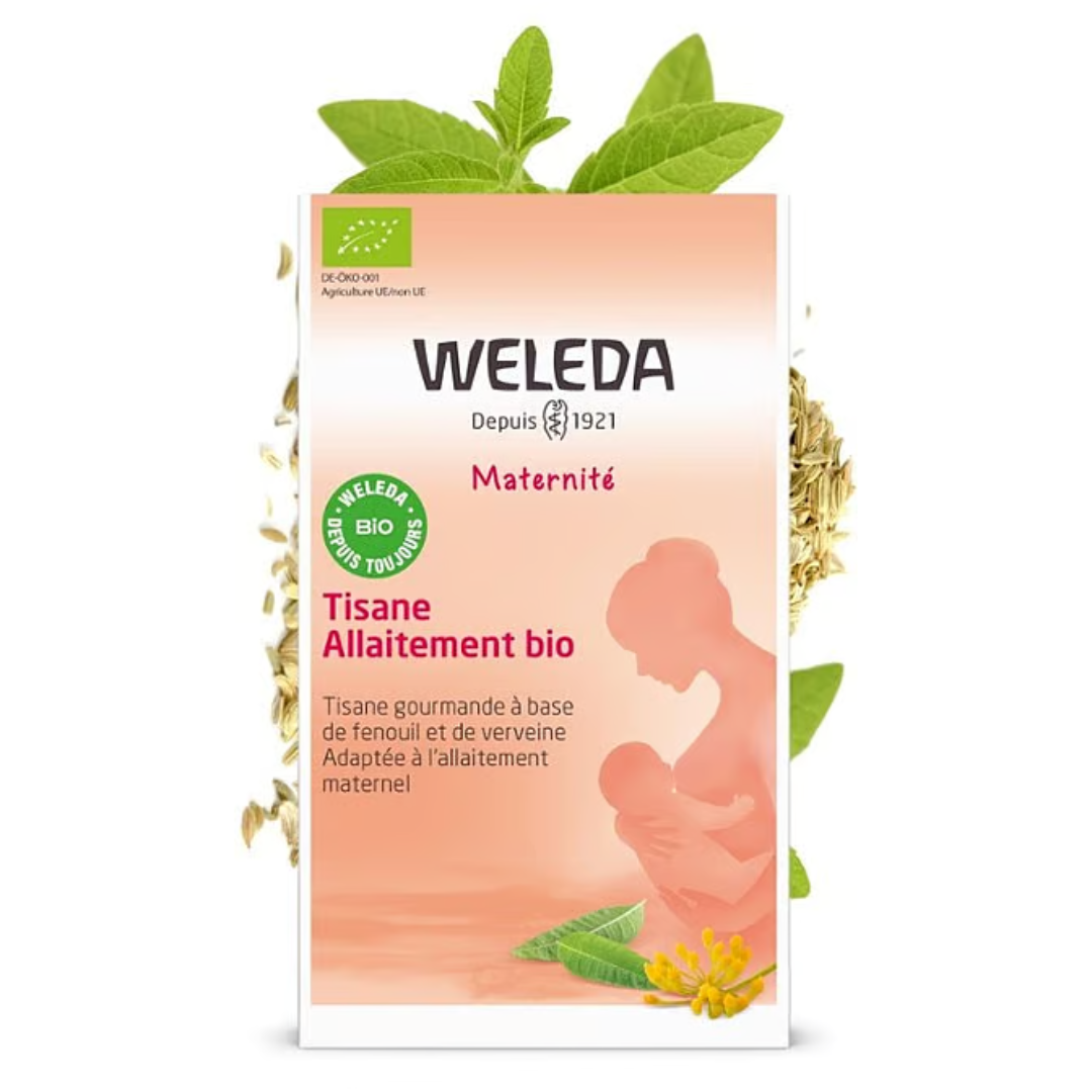 Tisane d’allaitement bio Weleda à base de fenouil et anis pour stimuler la lactation