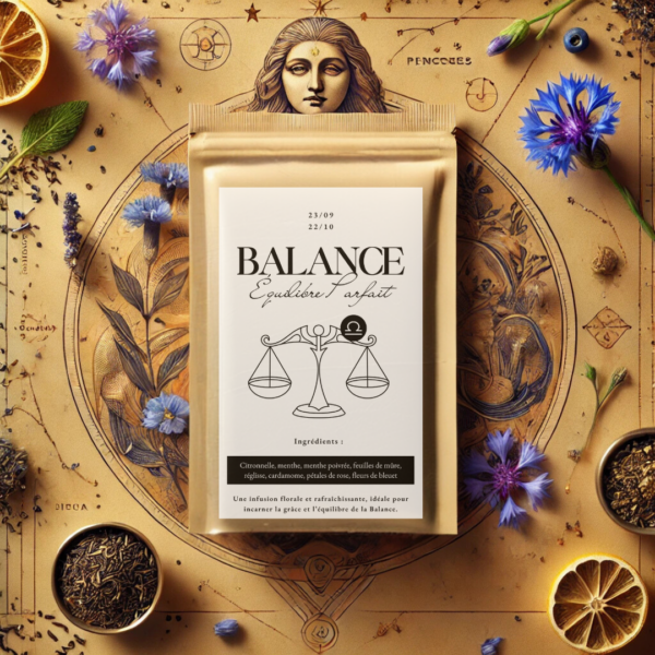 infusion du signe astrologique balance