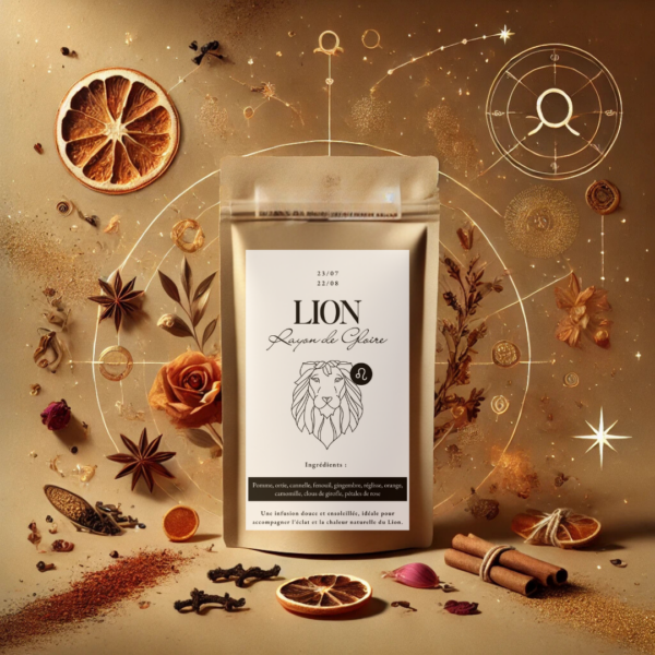 infusion du signe astrologique lion